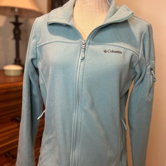 Columbia Women's Blue/Green Fleece Jacket - Picture 1 of 11